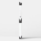 Schwarz-weiß Deko Star Sunburst Case-Mate iPhone Hülle (Rückseite / Links)