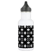 Schwarz-Weiß-Dekoration Edelstahlflasche (Rechts)