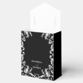 Schwarz-Weiß-Dekoration Geschenkschachtel (Geöffnet)