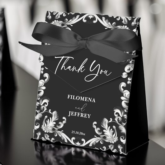 Schwarz-Weiß-Dekoration Geschenkschachtel