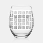 Schwarz-Weiß-Dekorationsglas Weinglas Ohne Stiel (Rechts)
