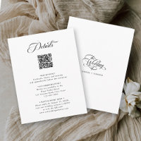 Schwarz-Weiß Delikatessen Elegante Hochzeiten Deta