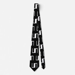 Schwarz-Weiß-Design Designer Neck Tie Krawatte