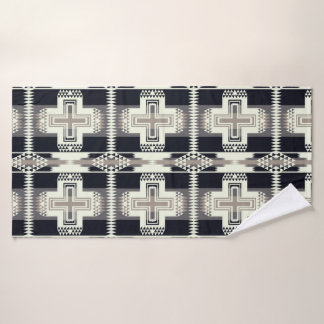 Schwarz-weiß-Design-Handtuch-Set mit indianischem Badhandtuch Set