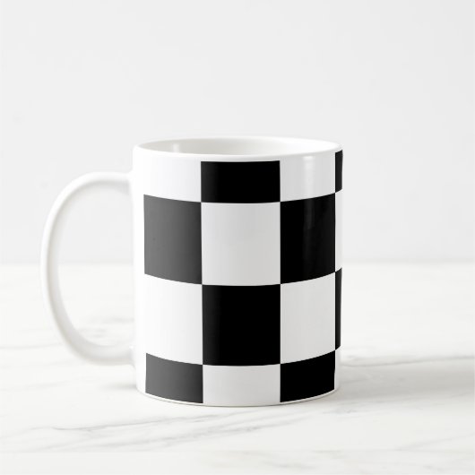Schwarz-Weiß-Design Kaffeetasse (Links)