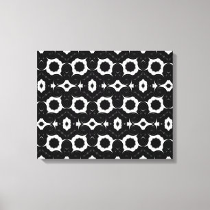Schwarz-Weiß-Design-Leinwand Leinwanddruck