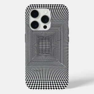 Schwarz-Weiß-Design mit optischer Täuschung Case-Mate iPhone Hülle