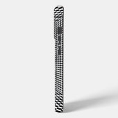 Schwarz-Weiß-Design mit optischer Täuschung Case-Mate iPhone Hülle (Rückseite / Links)