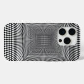 Schwarz-Weiß-Design mit optischer Täuschung Case-Mate iPhone Hülle (Rückseite (Horizontal))