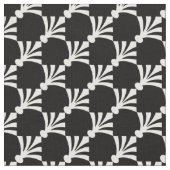 Schwarz-Weiß-Design-Muster Stoff (Nahaufnahme)