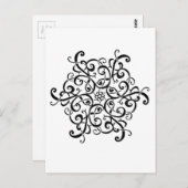 Schwarz-Weiß-Design nach der Karte (Vorne/Hinten)