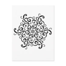 Schwarz-Weiß-Design nach der Karte