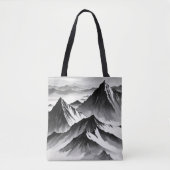 Schwarz-Weiß-Design Tasche (Vorderseite)