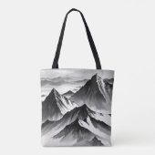 Schwarz-Weiß-Design Tasche (Rückseite)