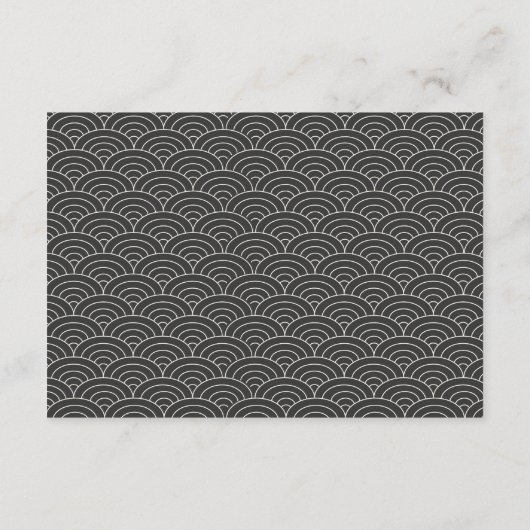 Schwarz-Weiß-Detailkarte mit QR-Code Begleitkarte (Rückseite)