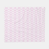 Schwarz-Weiß-Diamant Fleecedecke (Vorderseite (Horizontal))