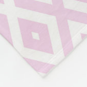 Schwarz-Weiß-Diamant Fleecedecke (Ecke)