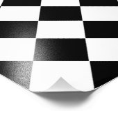 Schwarz-Weiß-Diamant-Formmuster von STaylor Fotodruck (Ecke)