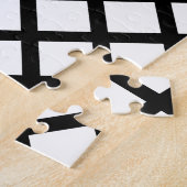 Schwarz-Weiß-Diamant-Frustration Puzzle (Seite)