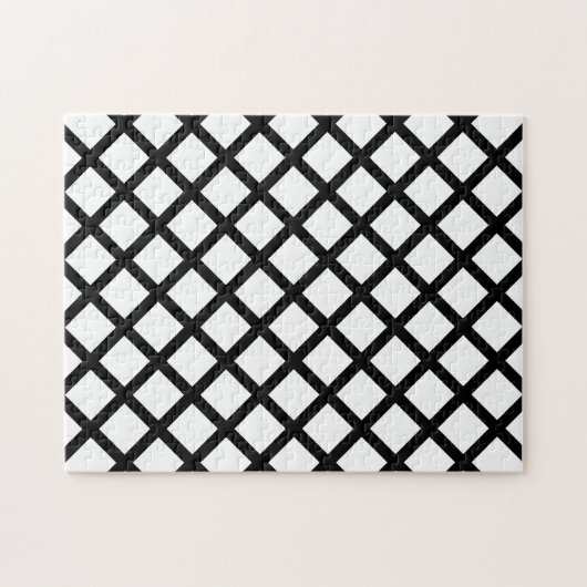 Schwarz-Weiß-Diamant-Frustration Puzzle (Horizontal)