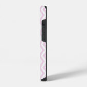 Schwarz-Weiß-Diamant iPhone Hülle (Linke Seite)