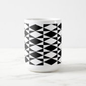 Schwarz-Weiß-Diamant Kaffeetasse (Mittel)