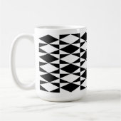 Schwarz-Weiß-Diamant Kaffeetasse (Links)