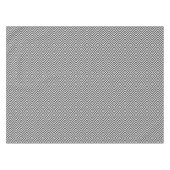 Schwarz-Weiß-Diamant-Muster Tischdecke (Vorderseite (Horizontal))