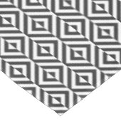 Schwarz-Weiß-Diamant-Muster Tischdecke (Schrägansicht)