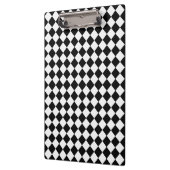 Schwarz-Weiß-Diamant-Muster von Shirley Taylor Klemmbrett (Links)