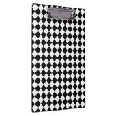 Schwarz-Weiß-Diamant-Muster von Shirley Taylor Klemmbrett (Rechts)