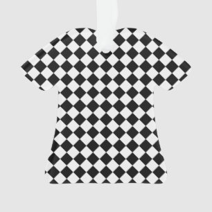 Schwarz-Weiß-Diamant-Muster von Shirley Taylor Ornament