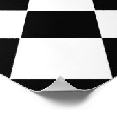 Schwarz-Weiß-Diamant-Muster von Shirley Taylor Poster (Ecke)