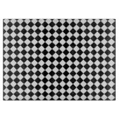 Schwarz-Weiß-Diamant-Muster von Shirley Taylor Schneidebrett (Vorderseite)