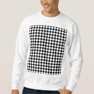 Schwarz-Weiß-Diamant-Muster von Shirley Taylor Sweatshirt