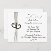 Schwarz-Weiß-Diamant-Probe - Einladung (Vorne/Hinten)