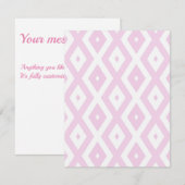 Schwarz-Weiß-Diamant RSVP Karte (Vorne/Hinten)