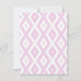 Schwarz-Weiß-Diamant RSVP Karte