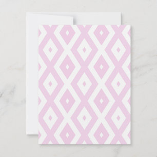 Schwarz-Weiß-Diamant RSVP Karte