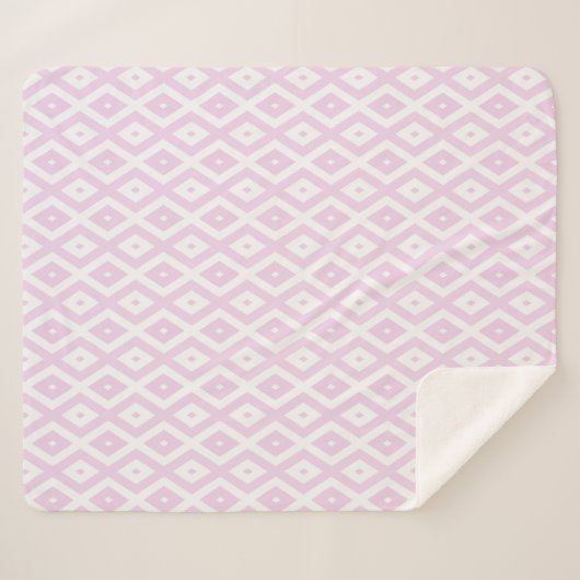 Schwarz-Weiß-Diamant Sherpadecke (Vorderseite (Horizontal))