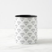 Schwarz-Weiß-Diamant Tasse (Zentrum)