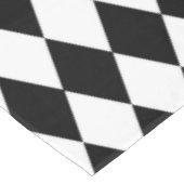 Schwarz-Weiß-Diamant Tischdecke (Schrägansicht)