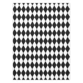 Schwarz-Weiß-Diamant Tischdecke (Vorderseite)