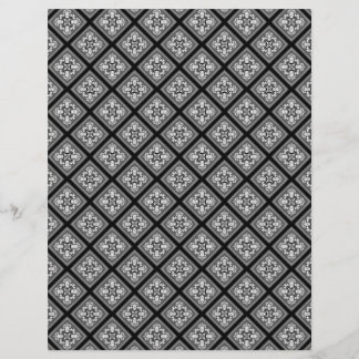 Schwarz-Weiß-Diamantcluster-Schabblonenpapier