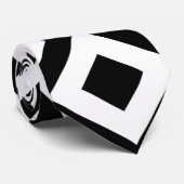 Schwarz-Weiß-Diamanten Krawatte (Gerollt)