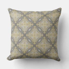 Schwarz-Weiß-Diamanten mit Wellen Kissen