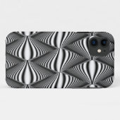 Schwarz-Weiß-Diamantschleife | 3D-Illusion Case-Mate iPhone Hülle (Rückseite (Horizontal))