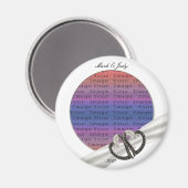 Schwarz & Weiß Diamond Hörmagnet Magnet (Vorderseite/Rückseite)