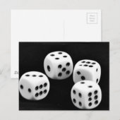 Schwarz-Weiß-Diäten Postkarte (Vorne/Hinten)