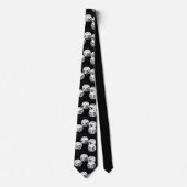 Schwarz-Weiß-Dices Necktie Krawatte (Vorderseite)
